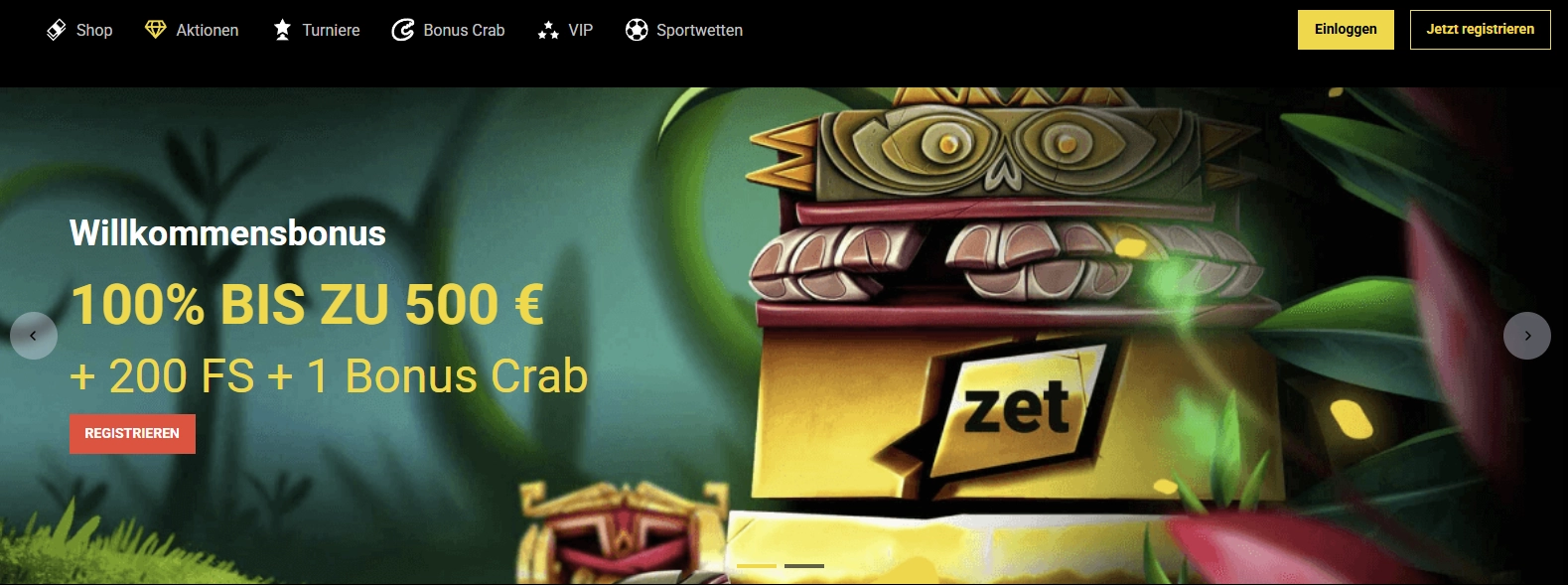 Zet Casino Hauptbild
